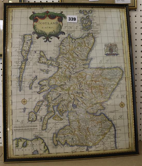 Robert Morden map of Scotland